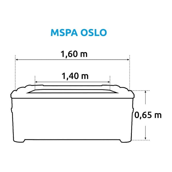 Masažni bazen tvrde konstrukcije za 6 osoba dubina 65 cm Oslo – MSPA-image-3