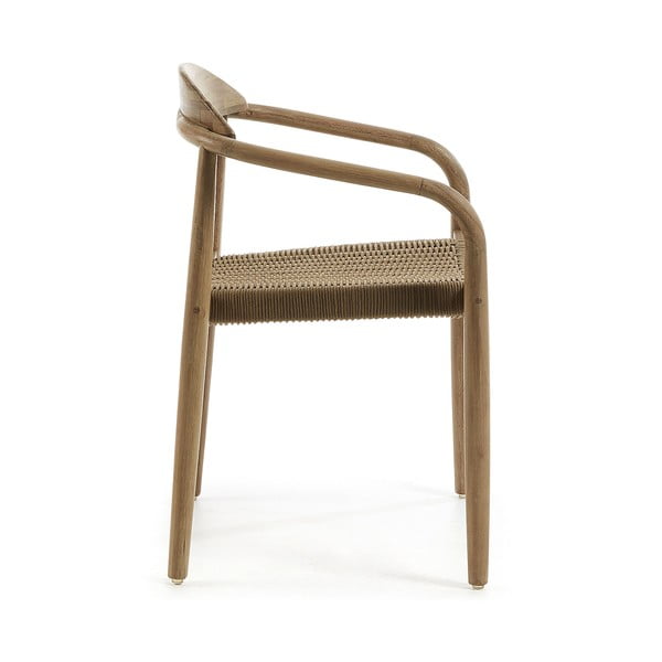 Drvena stolica sa bež sjedištem Kave Home Glynis-image-3