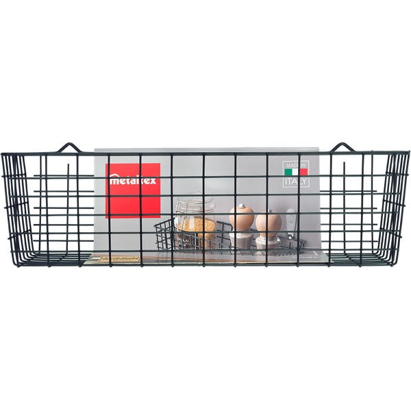 Crna zidna kuhinjska košara Metaltex Koala Lava-image-3
