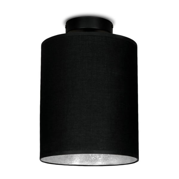 Crna stropna svjetiljka s detaljima u srebrnoj boji Sotto Luce MIKA Elementary XS PLUS CP