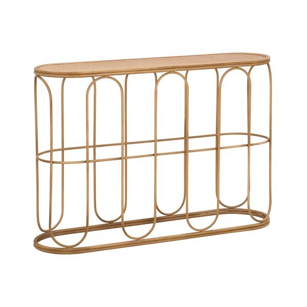 Pomoćni stol od ratana u prirodnoj boji 32x110 cm Samui – Mauro Ferretti