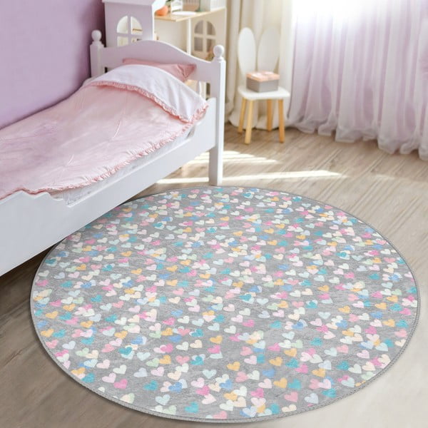 Svijetlo sivi dječji tepih ø 80 cm Comfort – Mila Home-image-1