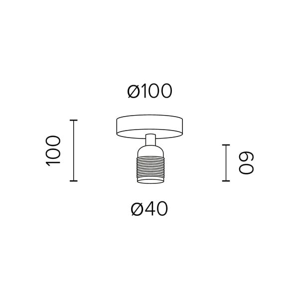 Bijela stropna lampa Sotto Luce Uno-image-2