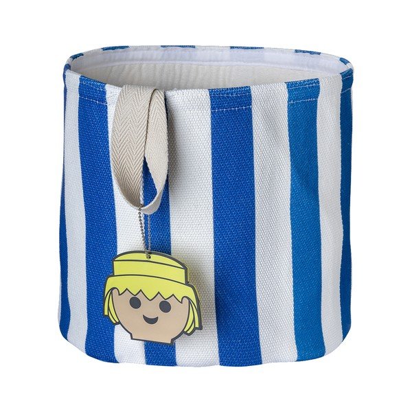 Plava tekstilna dječja kutija za pohranu ø 30x28 cm Stripes – Playmobil