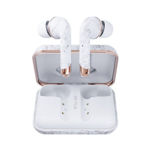 Bežične slušalice u bijeloj mramornoj boji Happy Plugs Air 1 Plus In-Ear-image-3
