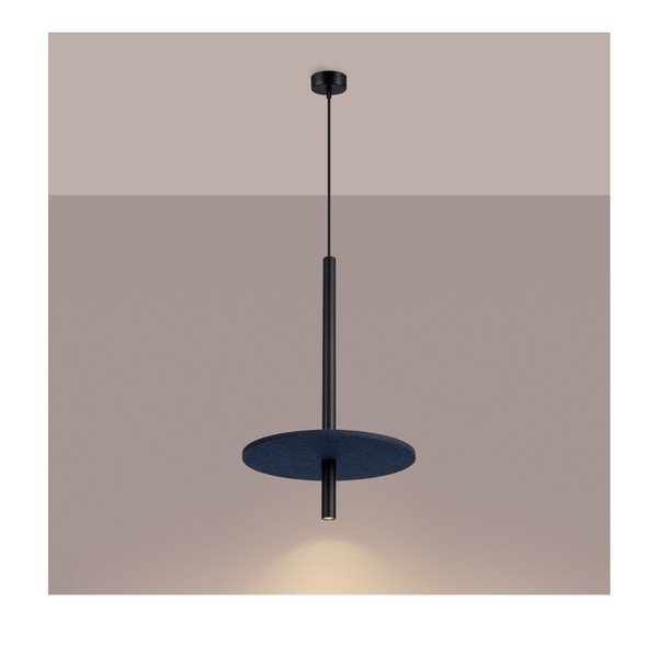 Tamno plava/bež metalna viseća svjetiljka ø 30 cm Rilu – Sollux-image-2