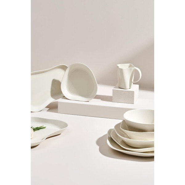 Bijeli desertni tanjuri u setu 2 kom Lux – Kütahya Porselen-image-1