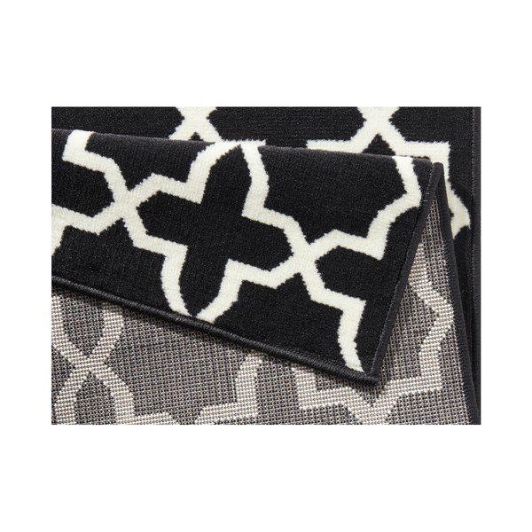 Crno-bijela staza Hanse Home Basic Glam, 80 x 350 cm-image-3