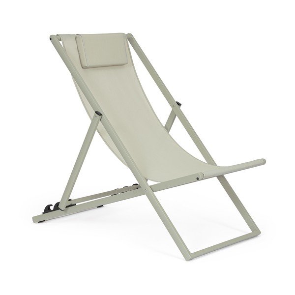 Smeđe-siva metalna vrtna ležaljka Taylor – Bizzotto