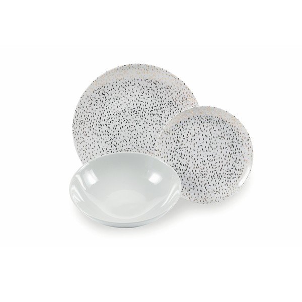 18-dijelni set posuđa od porculana i kamenine Villa d'Este Sparkle-image-1