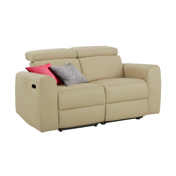 Bijela sofa od imitacije kože 158 cm Capena – Støraa-image-2