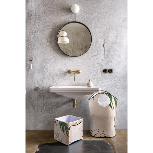 Bež košara za odlaganje od mikrovlakana Butter Kings Abstract Dark, 32 l-image-1