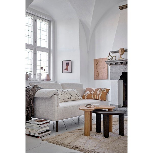 Tamno smeđi stolić za kavu od masivnog kaučuka 36x53 cm Luppa – Bloomingville-image-1