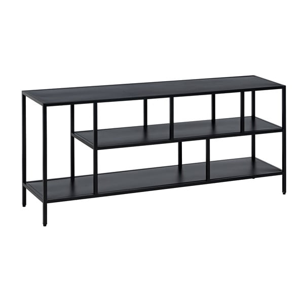 Crna željezna TV komoda 120x55 cm – Ixia