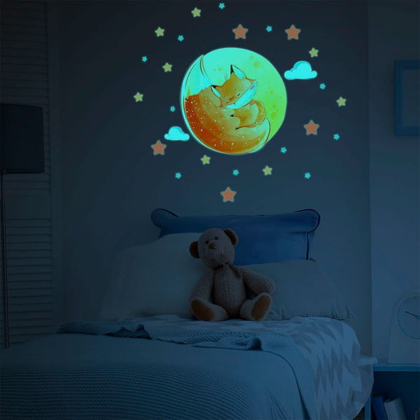 Dječja zidna naljepnica 30x30 cm Dreamy Fox - Ambiance-image-3