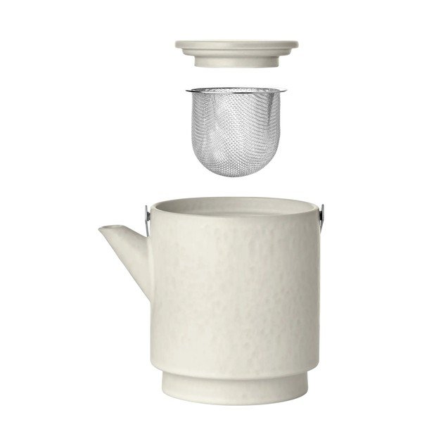 Krem čajnik od kamenine s cjedilom 1 l Makoto – Blomus-image-2