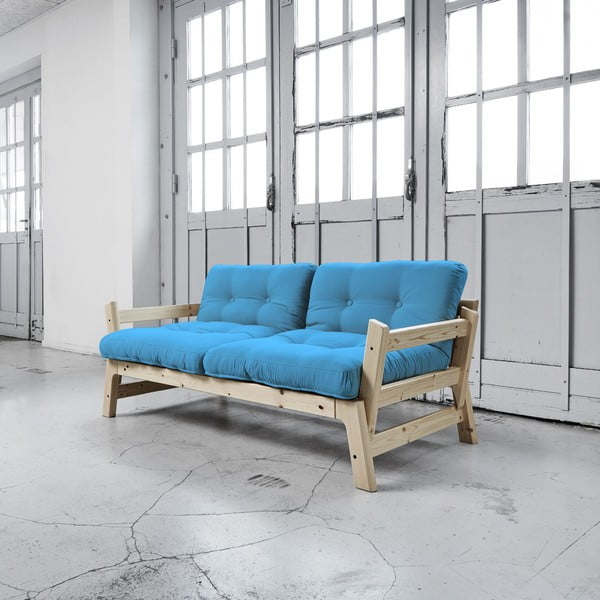 Sofa na razvlačenje Karup Step Natural / Horizon Blue