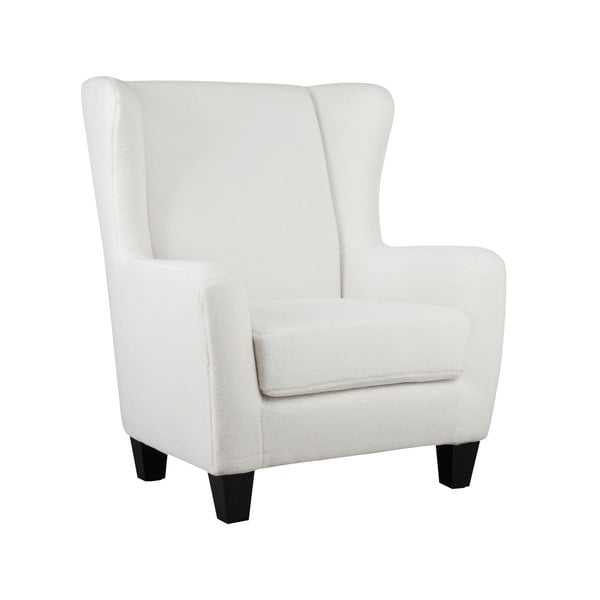 Bijela baršunasta fotelja Zhili - Støraa-image-4