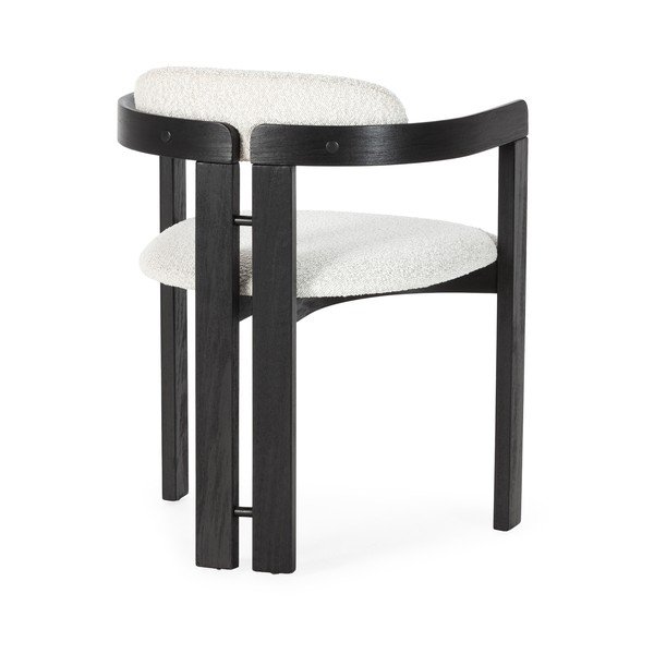 Bijele/crne podstavljene blagovaonske stolice u setu s naslonima za ruke 2 kom Eiden – MOME-image-4