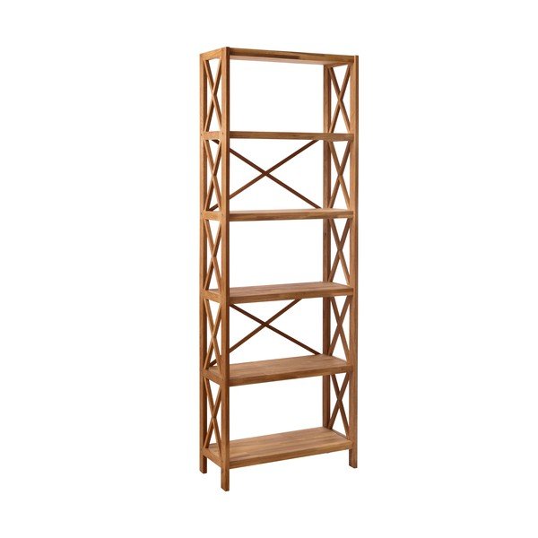 Regal od punog hrasta u prirodnoj boji 70x198 cm X-Shelf – Unique Furniture-image-2