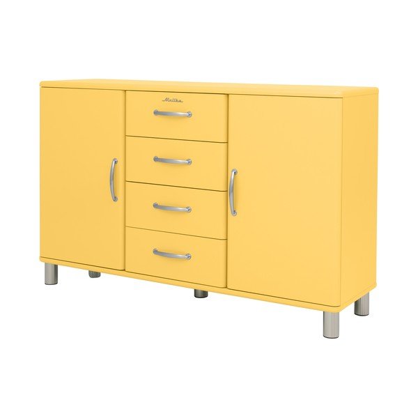Žuta niska komoda 146x92 cm Malibu - Tenzo-image-1