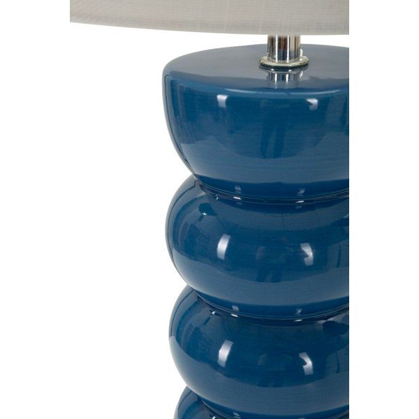 Bijela/plava stolna lampa keramička s tekstilnim sjenilom (visina 46 cm) Torr – Mauro Ferretti-image-3
