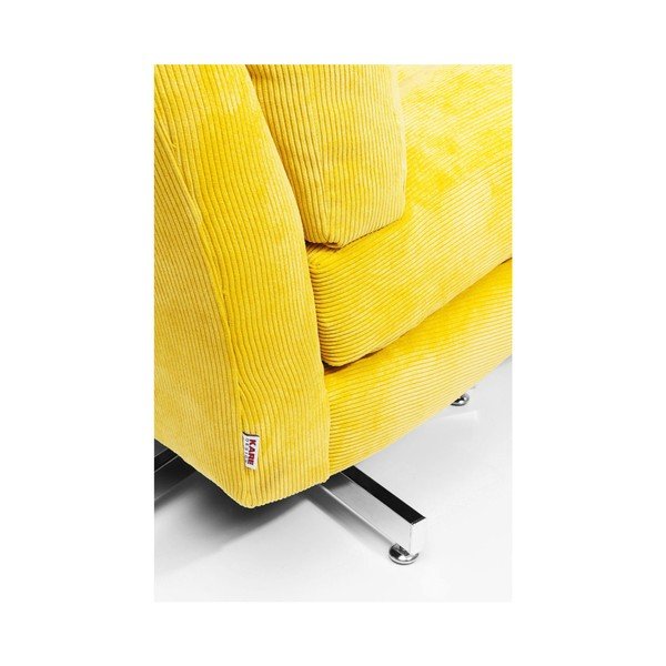 Žuta fotelja na kotačima Kare Design Cinema-image-4