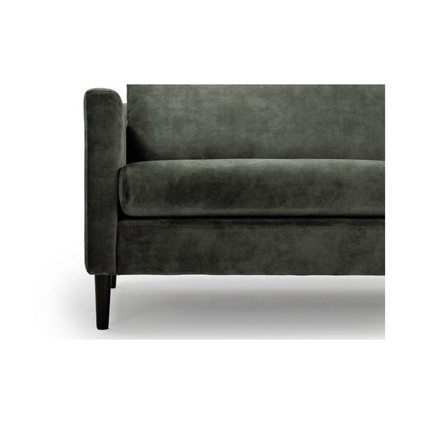 Zeleno-siva sofa s baršunastom površinom Scandic Adagio, širine 220 cm-image-1