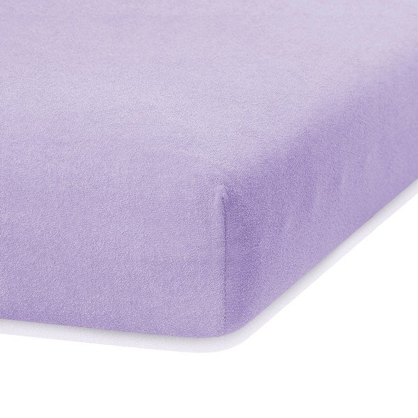 Ljubičasta elastična plahta AmeliaHome Ruby Siesta, 180/200 x 200 cm-image-2