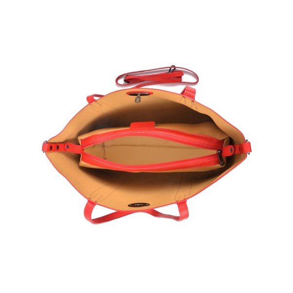 Crvena kožna torbica Carla Ferreri Gala Rosso-image-1