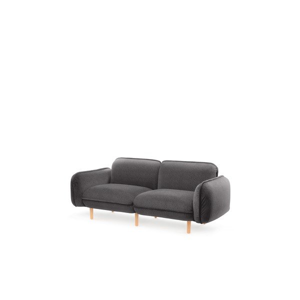 Tamno siva sofa od bouclé tkanine 188 cm Bean – EMKO-image-1