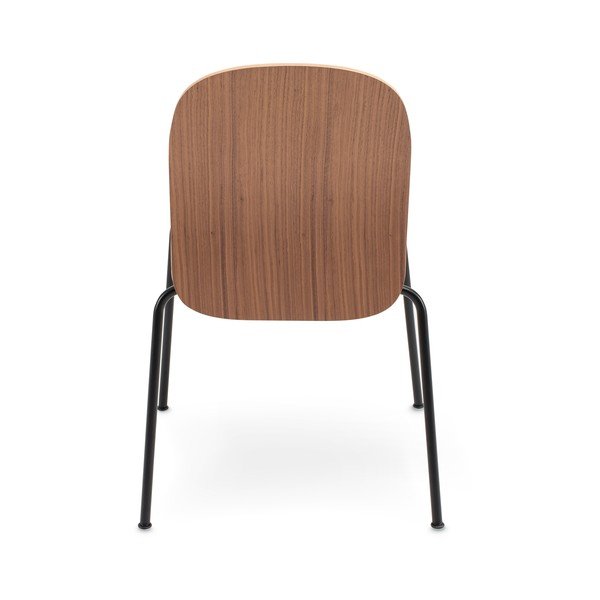 Smeđe sklopive blagovaonske stolice u setu 2 kom u dekoru oraha Book – Gazzda-image-3