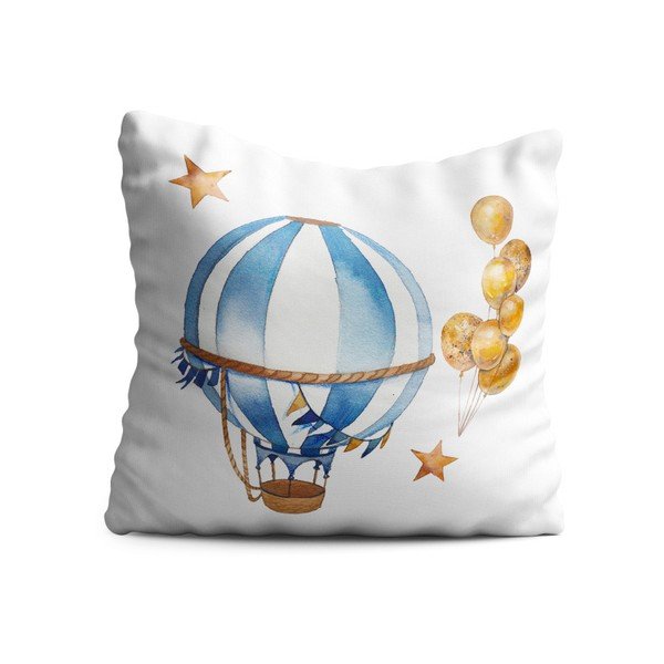 Dječji jastuk OYO Kids Air Balloon Adventures, 40 x 40 cm