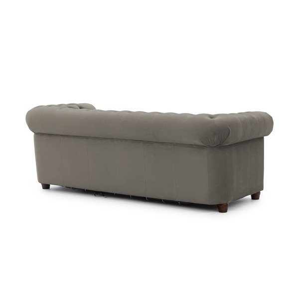 Siva baršunasti sklopiva sofa 203 cm York Blik – Ropez-image-3