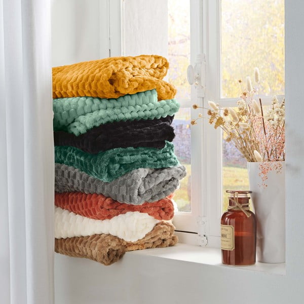 Zelena deka od mikroflanela 125x150 cm Mini Frosty – douceur d'intérieur-image-4