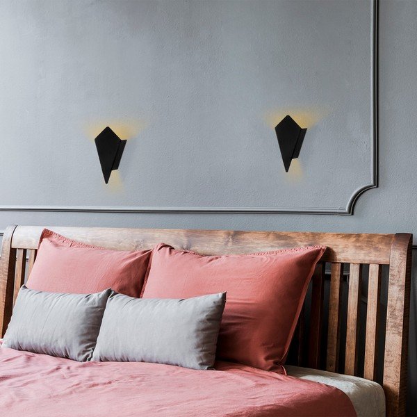 Crna zidna lampa Cut – Opviq lights-image-3