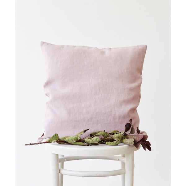 Lanena jastučnica boje lavande Linen Tales, 45 x 45 cm