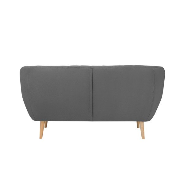 Siva baršunasta sofa Mazzini Sofas Sardaigne, 158 cm-image-4