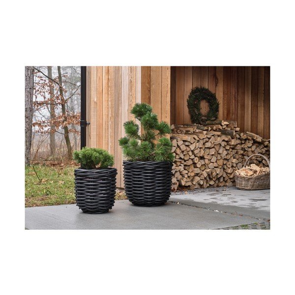 Posude za cvijeće u setu 2 kom od ratana ø 52 cm Vilda – Villa Collection-image-2