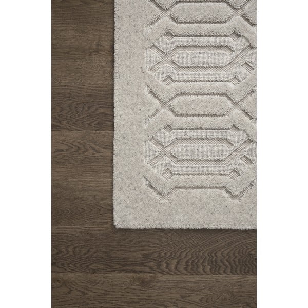 Svijetlo sivi vuneni tepih 160x230 cm Dive – Agnella-image-4