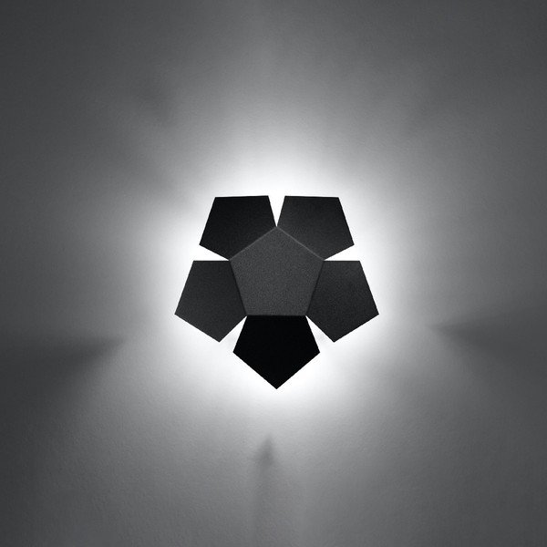 Crna zidna lampa Izar - Sollux-image-2