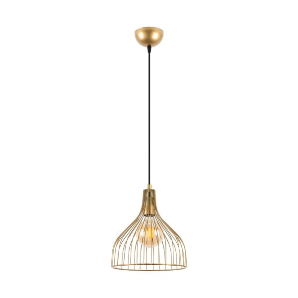 Viseća svjetiljka u zlatnoj boji s metalnim sjenilom ø 25 cm Cafu – Opviq lights