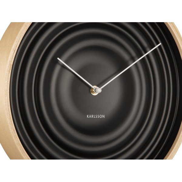 Crni zidni sat Karlsson Ribble, ø 31 cm-image-4