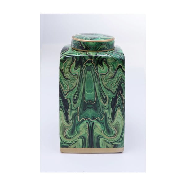 Zeleno ukrasno staklo Kare Design Malachite, 42 cm