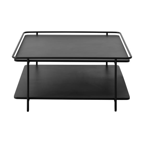 Crni metalni stolić za kavu 75x75 cm Yuba – Unique Furniture