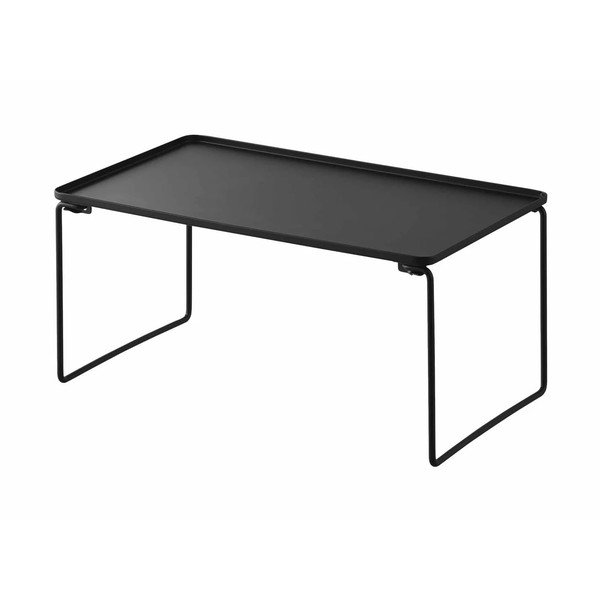 Crna metalna dodatna kuhinjska polica 41x19 cm Tower – YAMAZAKI