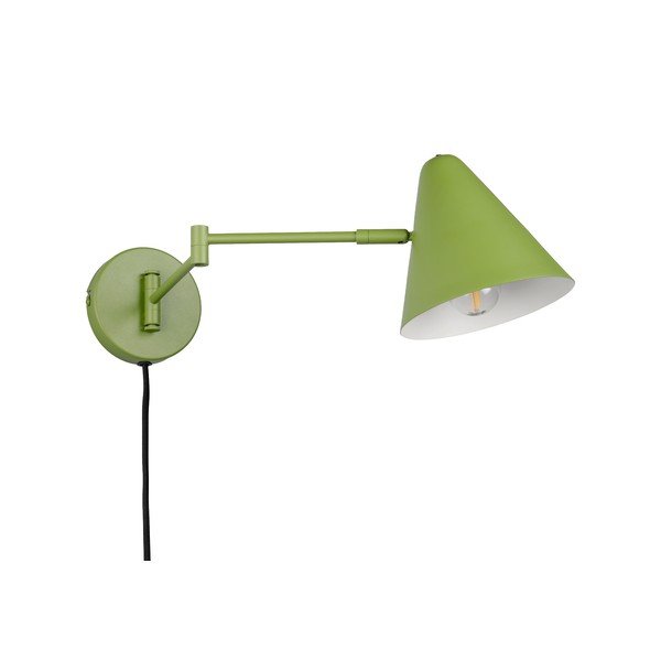 Zelena zidna lampa sa savitljivom konstrukcijom s utikačem ø 15 cm Cosima – Trio