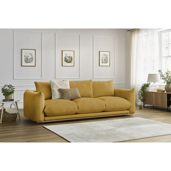 Žuta  sofa 265 cm Ernest – Bobochic Paris-image-1