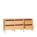 Komoda u dekoru hrasta u prirodnoj boji 150x65x40 cm Forma – Hübsch