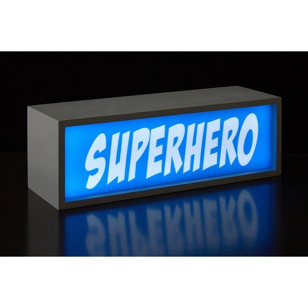 Plavi svjetlosni ukras na baterije Superhero – Premier Housewares-image-1